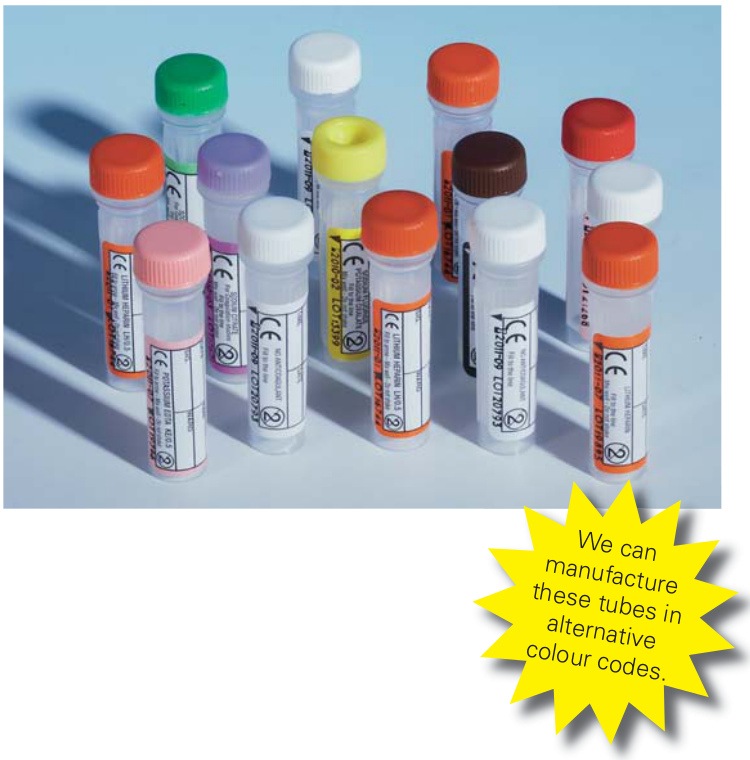 Screw Cap Paediatric Blood Collection Tubes Screw Cap Paediatric Blood Collection Tubes
